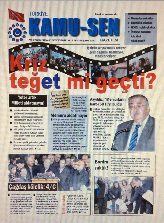 TÜRKİYE KAMU-SEN GAZETESİ 69. SAYISI